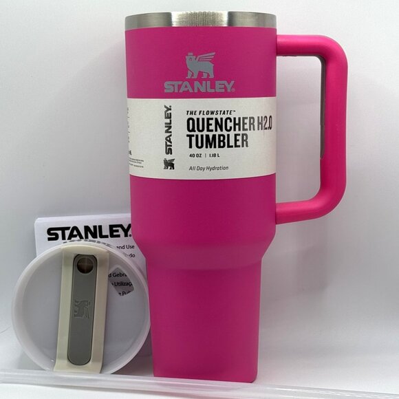 STANLEY The FlowState Quencher H2.0 Tumbler 40 oz., Cosmo Pink NEW - Picture 8 of 8